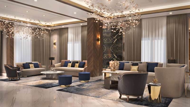 迪拜私人公寓室内设计项目丨阿联酋迪拜丨迪拜部分顶级豪华室内设计师团队-3