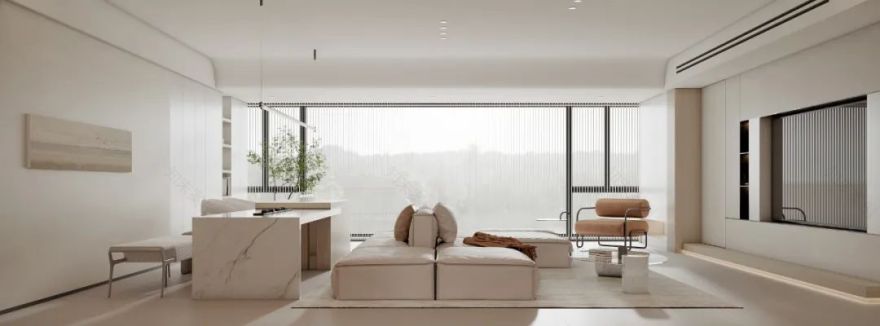 奶油系风格设计,打造舒适温馨之家丨中国长沙丨周笙笙建筑装饰设计-22