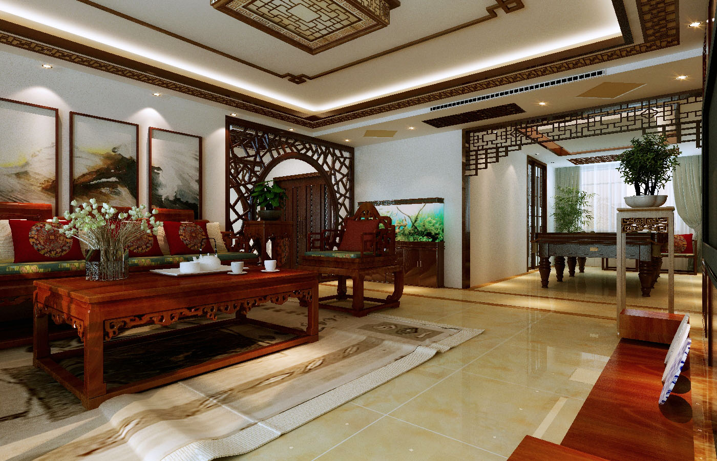 古韵东方 | 中式大宅设计案例解析-3