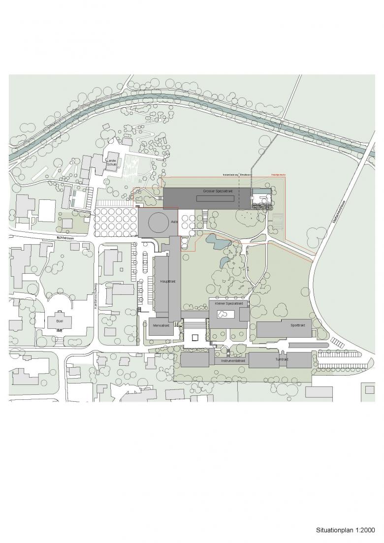 Leuppi & Schafroth Architekten丨Kantonsschule Zürcher Oberland - Grosser Spezialtrakt丨瑞士-1