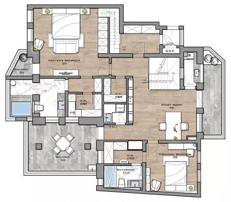 【云啊设计】为爱人打造被爱的家——（上海晓园）-87