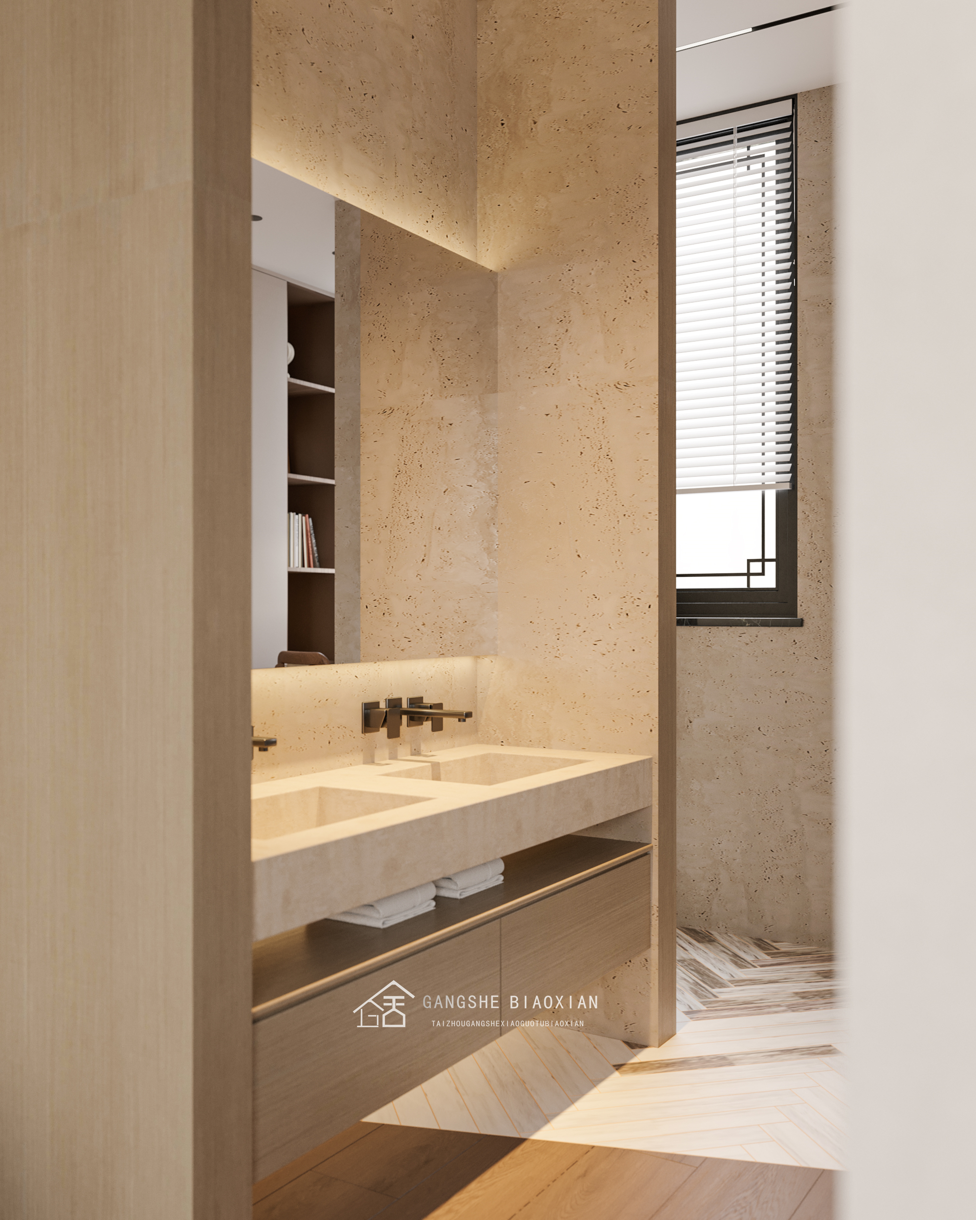 新中式别墅效果图案例丨冈舍效果图高端组-21