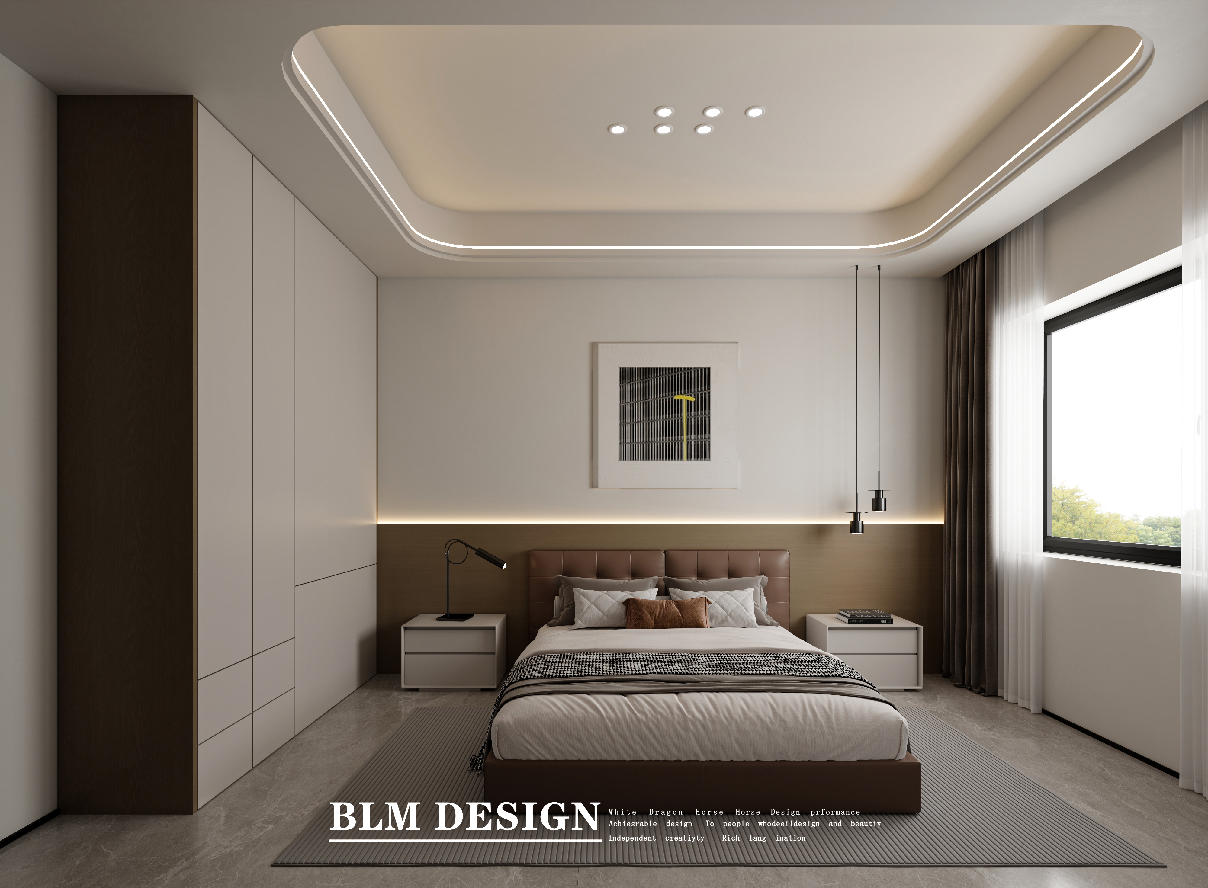 现代挑空别墅--白龙马效果图-1