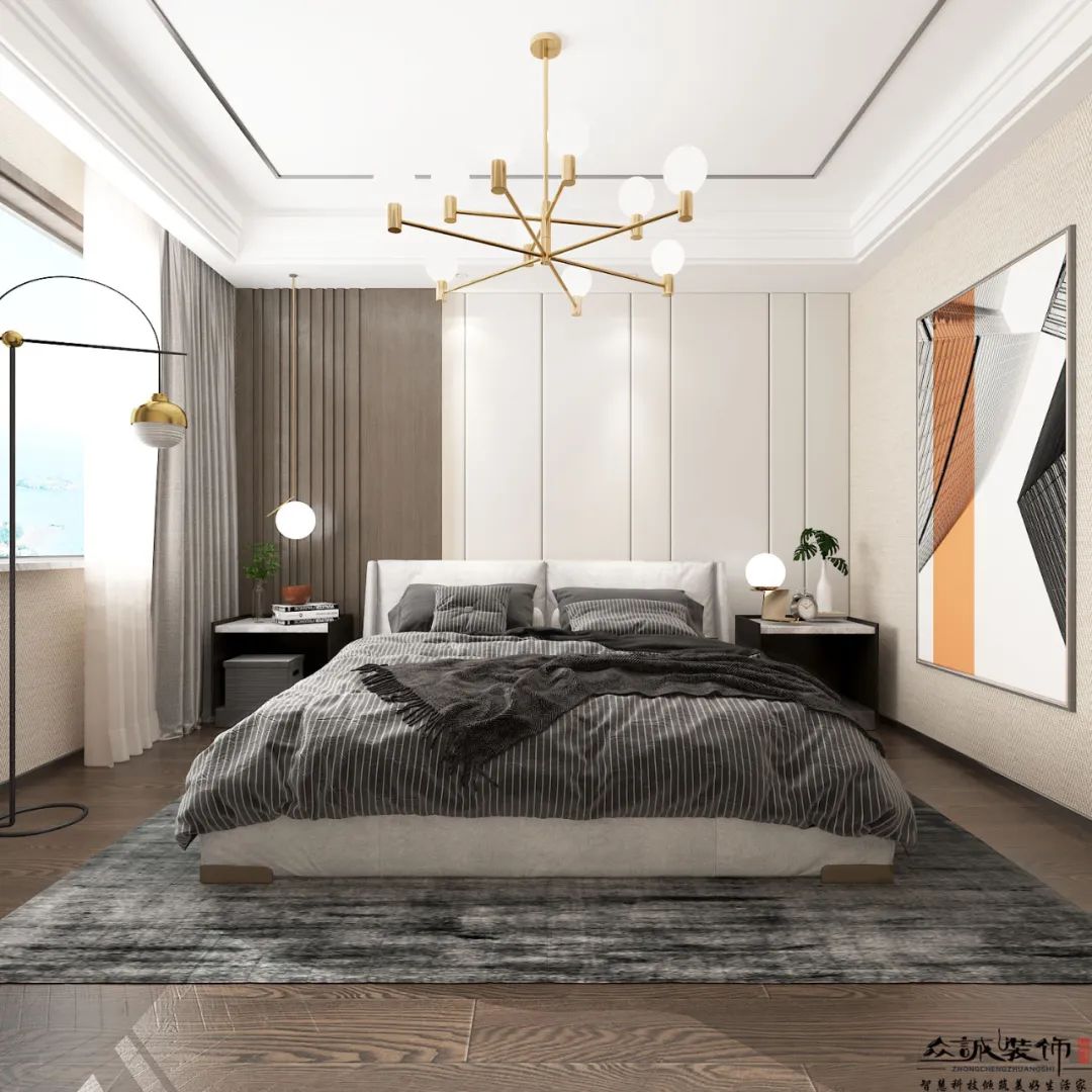 现代简约之居丨中国包头丨众诚装饰-34