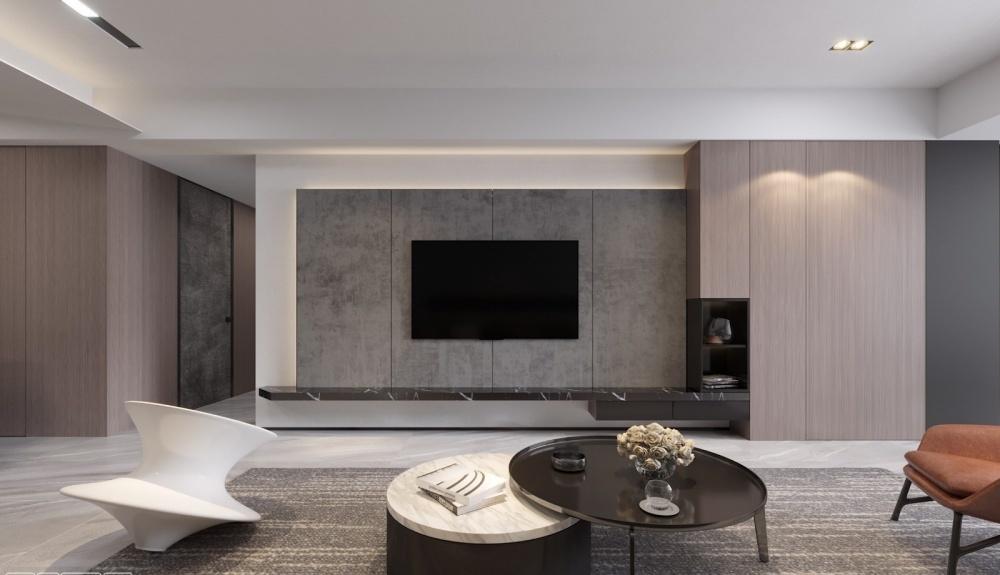 半日·现代简约,无主光源设计,个性斜顶,空间质感饱满-2