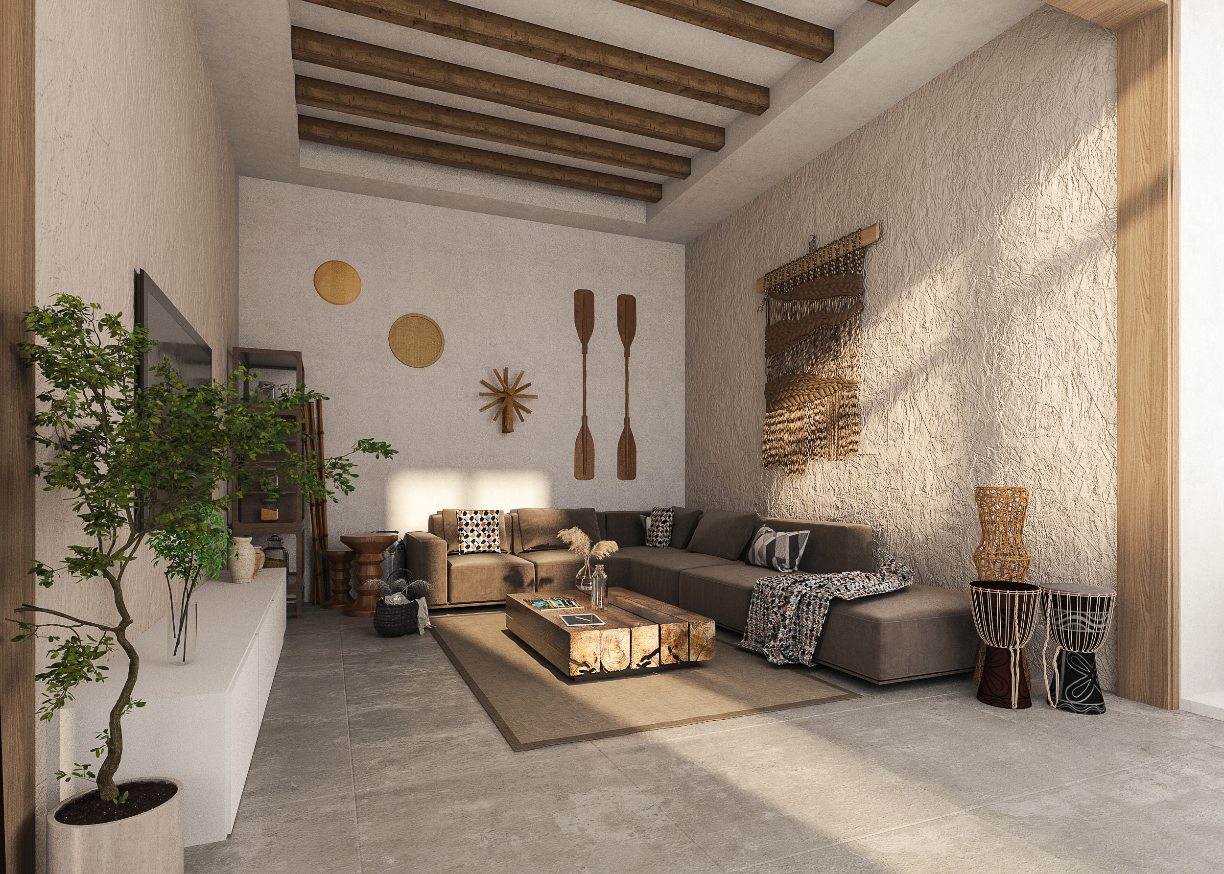 Bohemian style living design-0