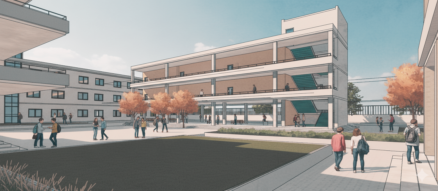 AL OFOQ实验学校相关建筑设计项目丨埃及丨开罗大学工程学院建筑系-17