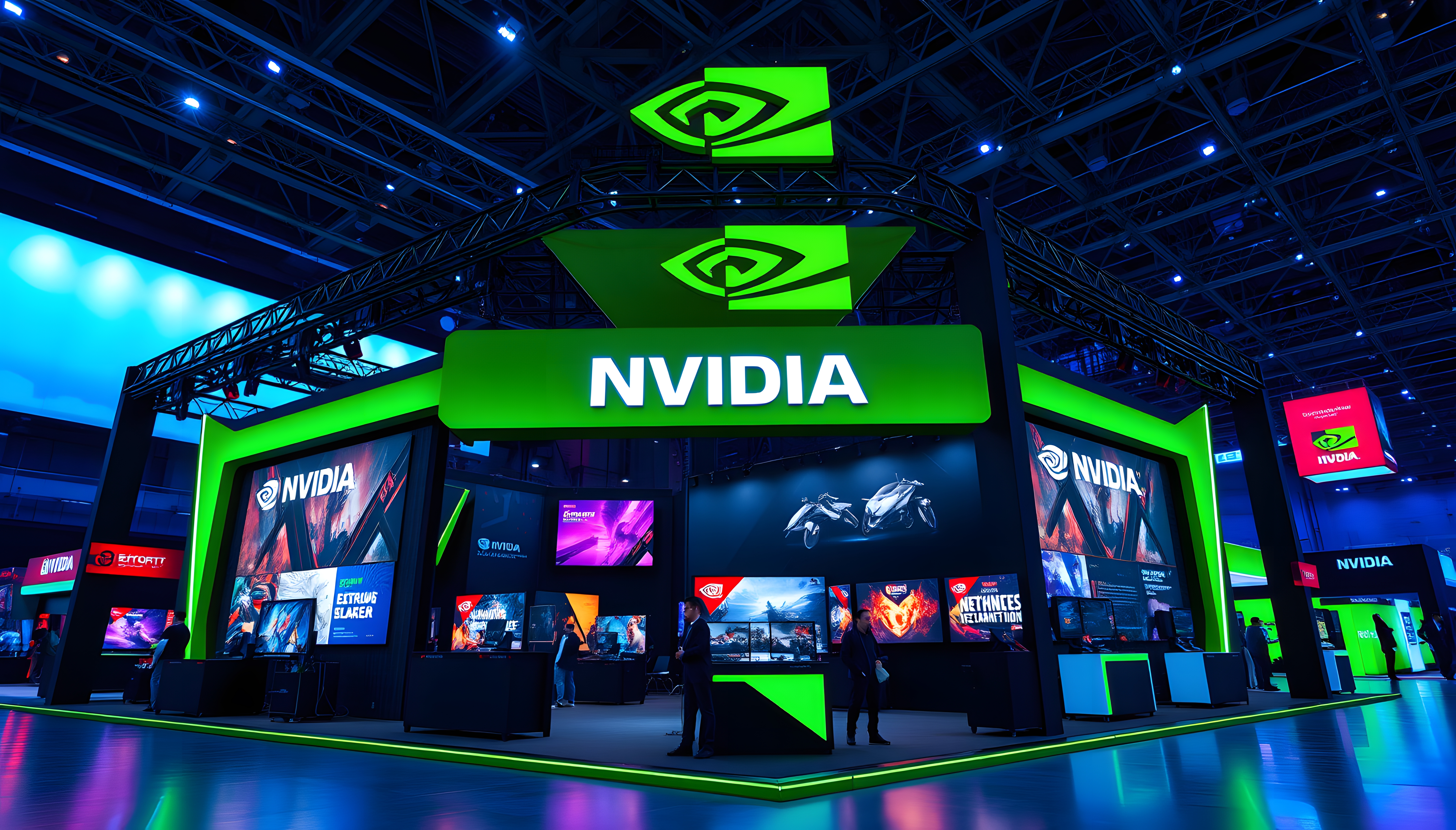 NVIDIA game exhibition booth.-15