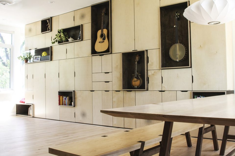 音乐世家定制陈列墙,收纳展示一体化-4