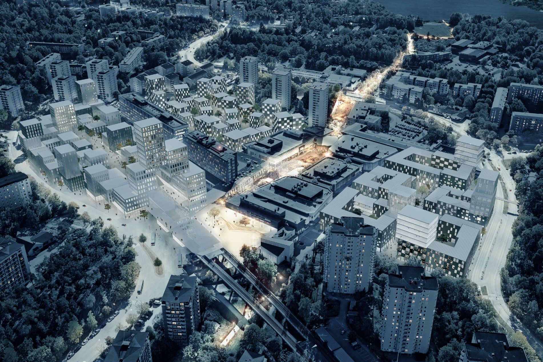 斯德哥尔摩 Farsta 中心改造-22