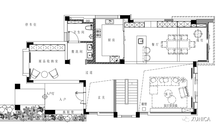 XUNICA DESIGN | 成都 300㎡现代别墅，自由优雅的人居空间-65