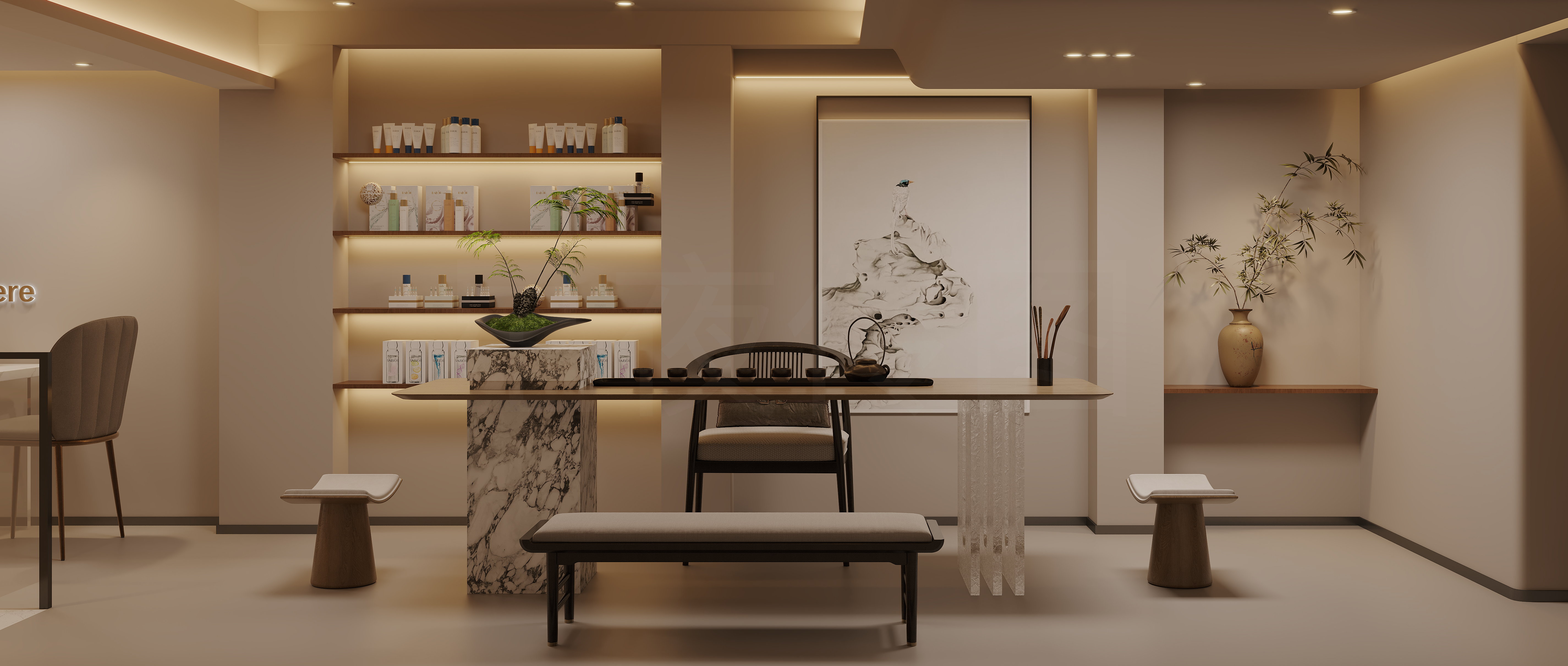 原木美容店效果图-2