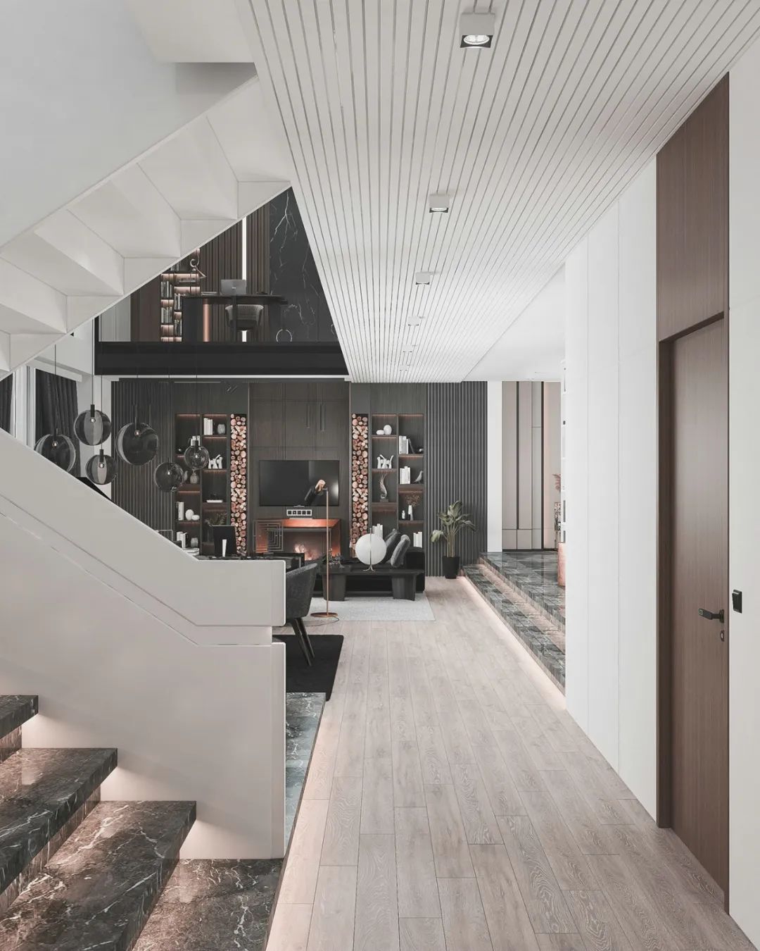 180㎡现代都市公寓丨Cihan Studio-9