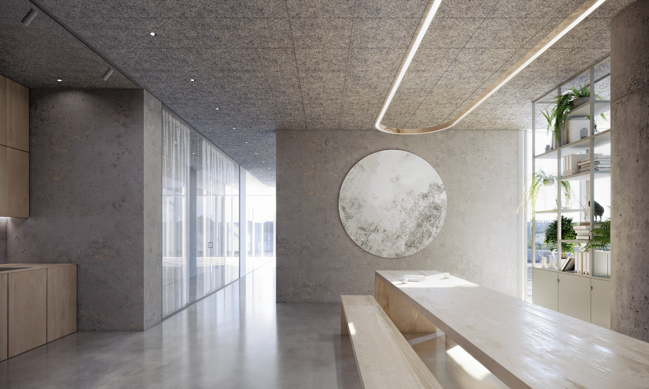 ALCHEMIA 渲染 | 元素视觉化办公室设计-20