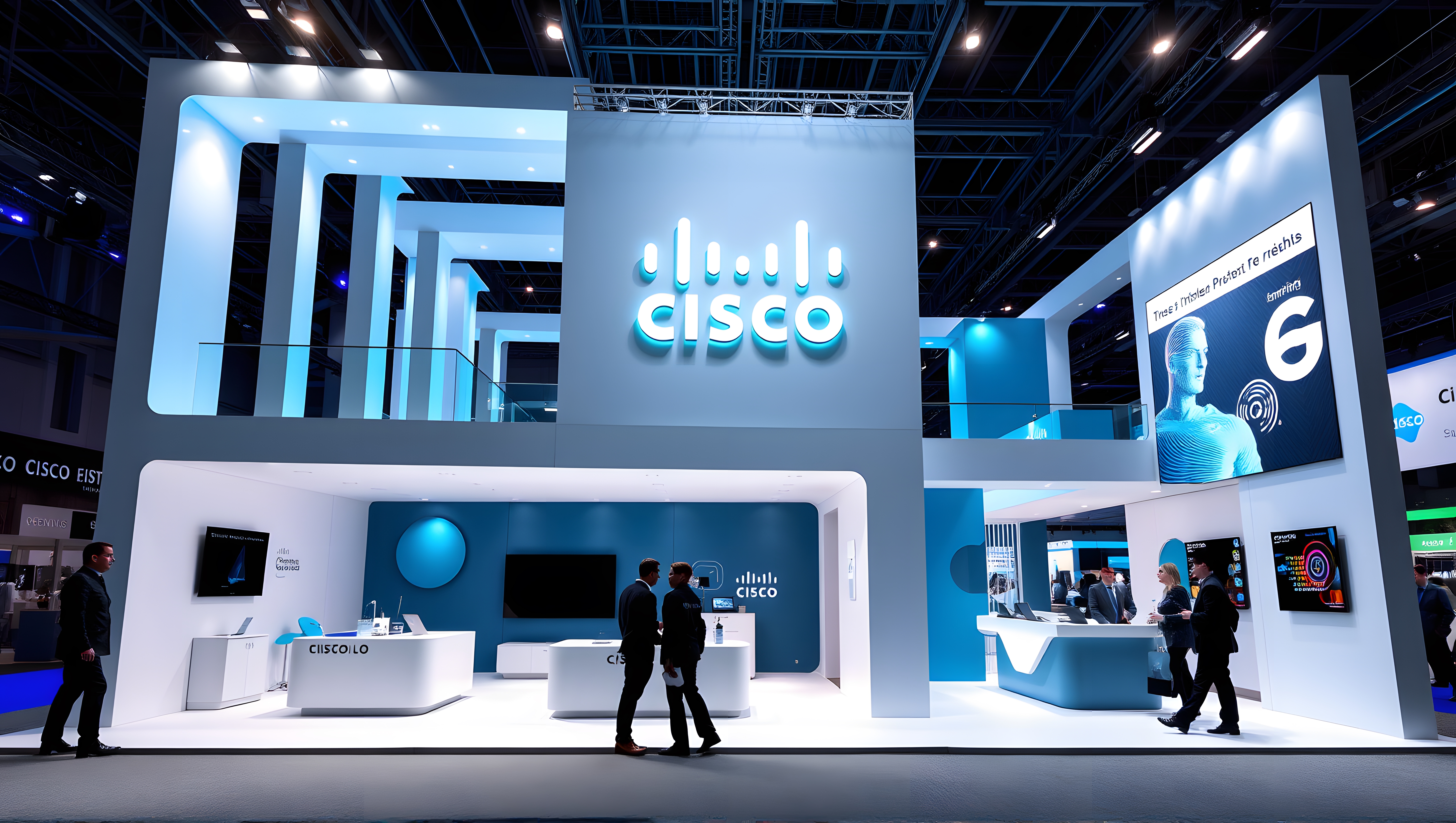 Cisco MWC booth design. Flux AI simulation generation.-25