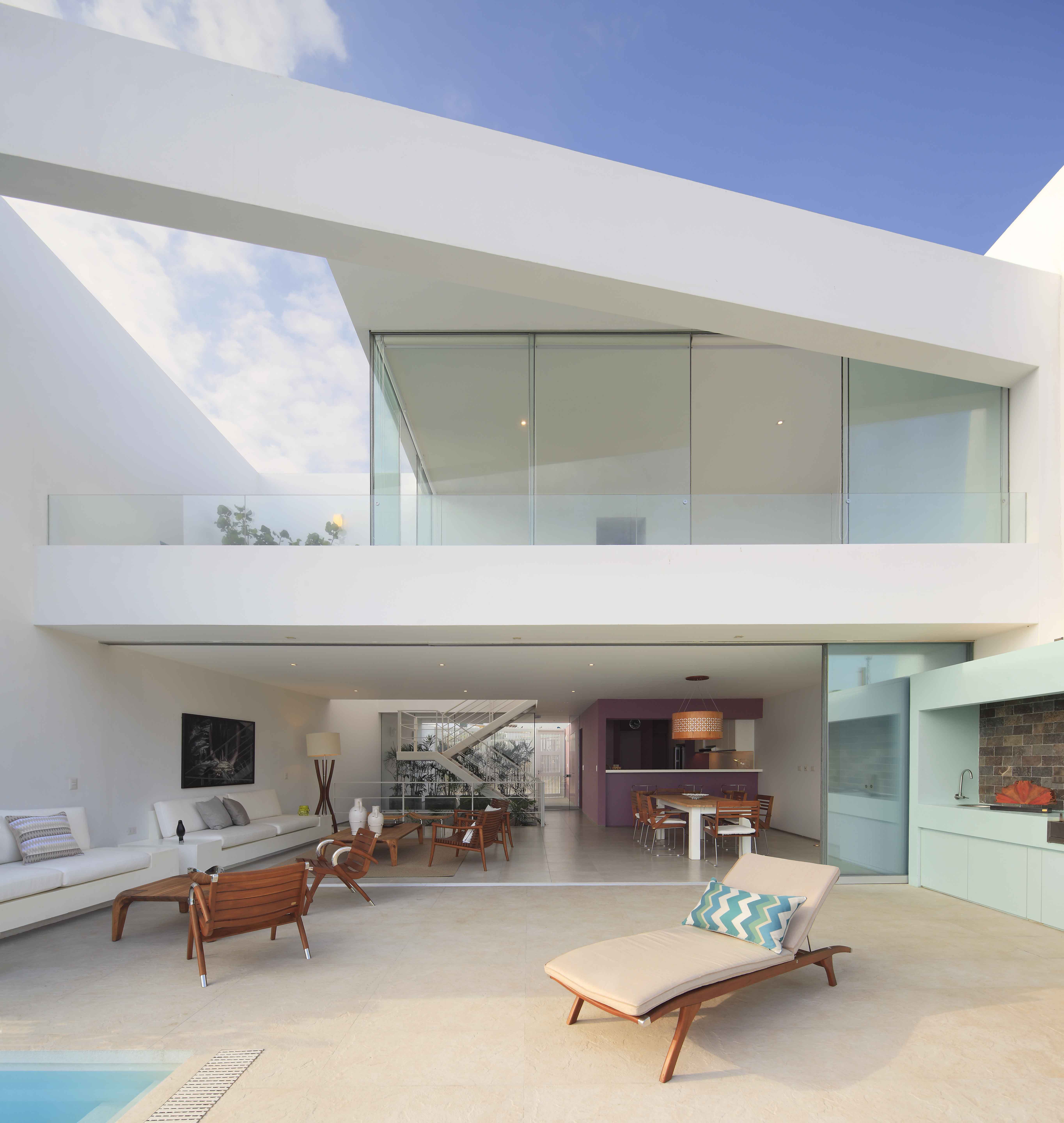 秘鲁利马海景别墅，白盒子的生活空间-23