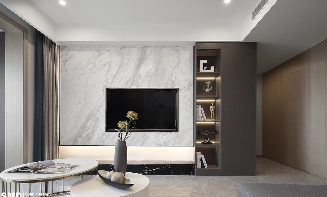 极简鱼骨拼，打造三室一厅品质空间-15