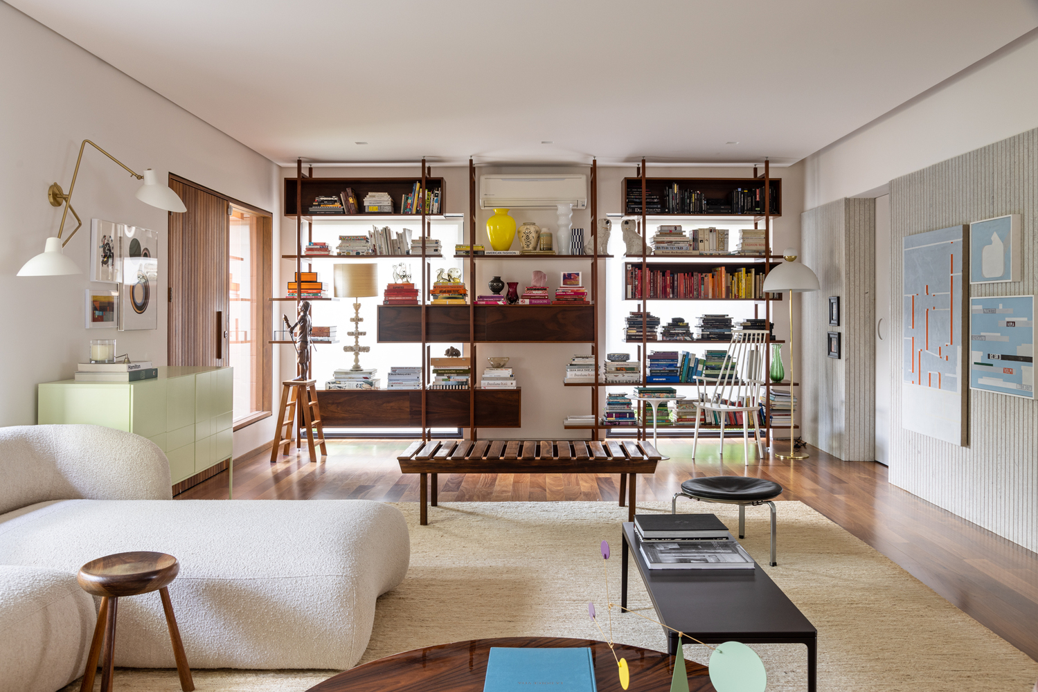 巴西圣保罗金属网格连接两座住宅设计丨TODOS Arquitetura-29