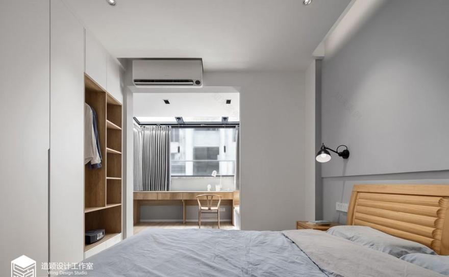 80㎡暗房翻新,简约禅意空间的逆袭-9