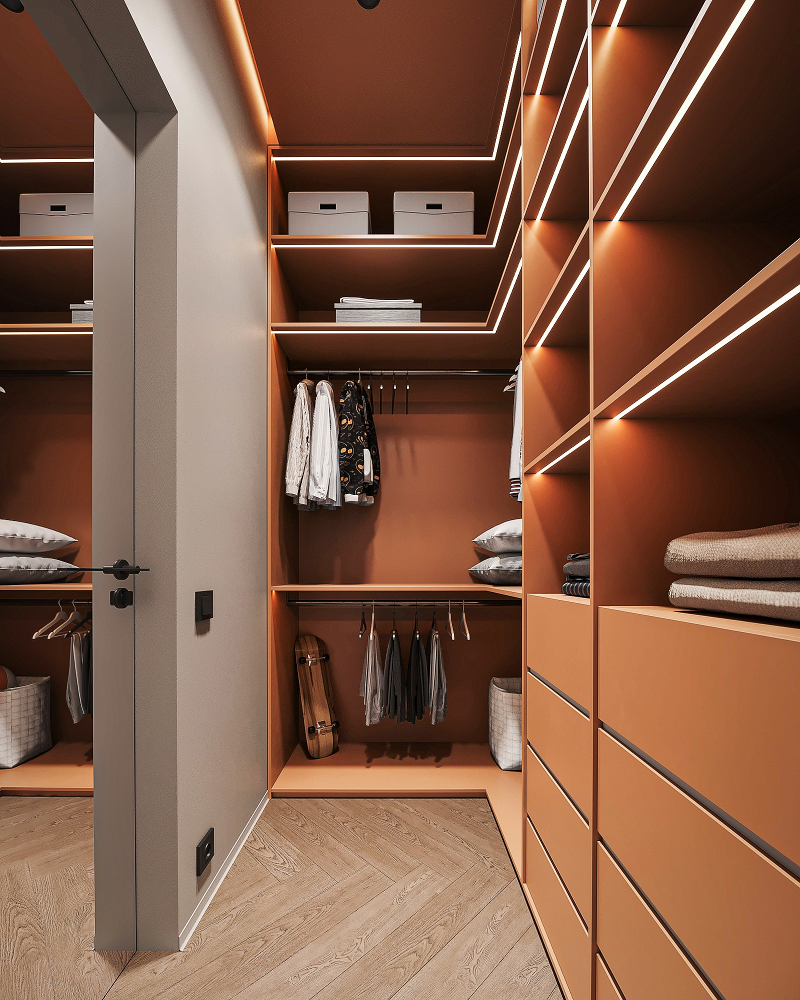 温暖色调的家庭舒适公寓丨拉脱维亚里加丨Bodes studio-45