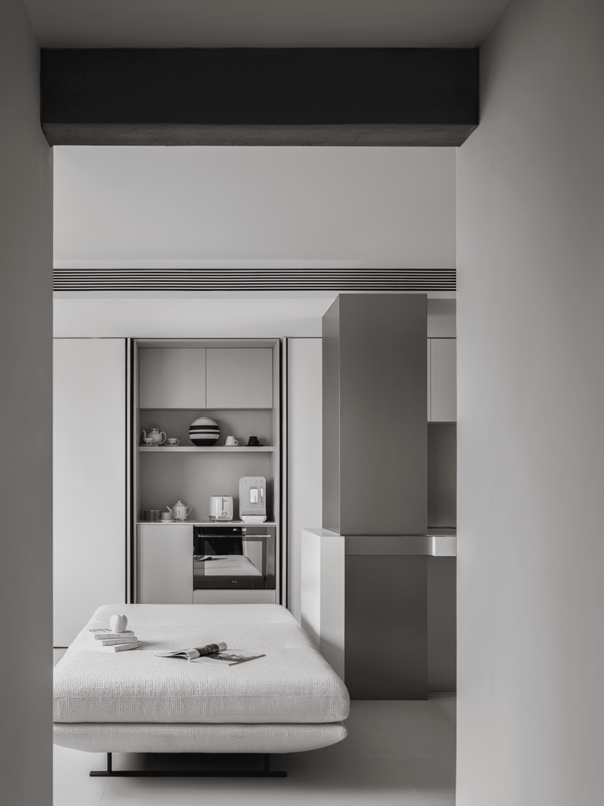 80㎡极简打破常规，重组客卫变出衣帽间，LDK一体布局开阔胜大平层-24