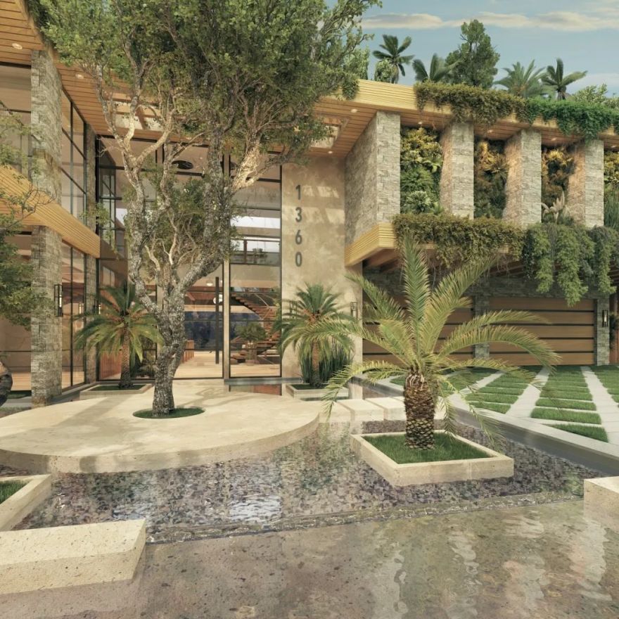 5300万美金梦幻宅邸!比佛利山庄OPAL首曝:悬浮泳池客厅颠覆豪宅认知-40