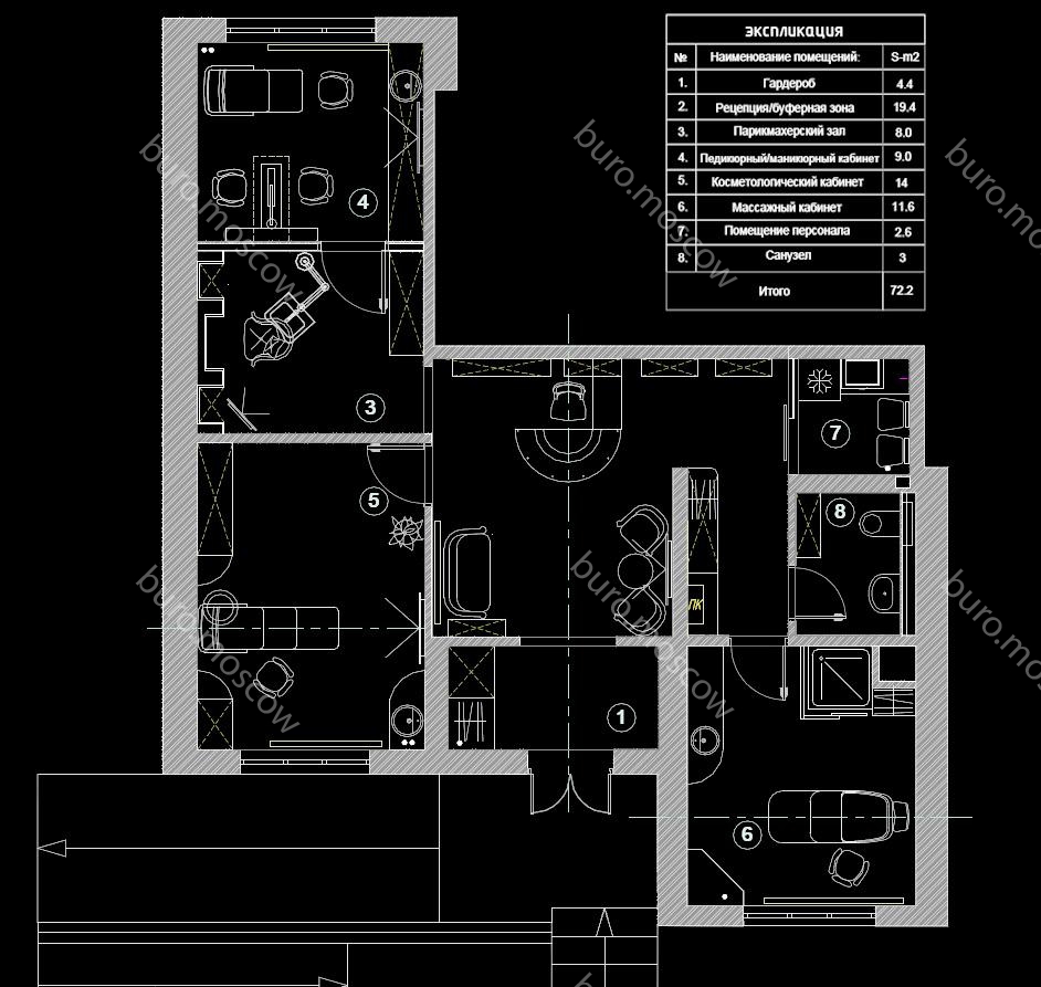 “Республика Красоты”美容沙龙设计丨俄罗斯莫斯科-3