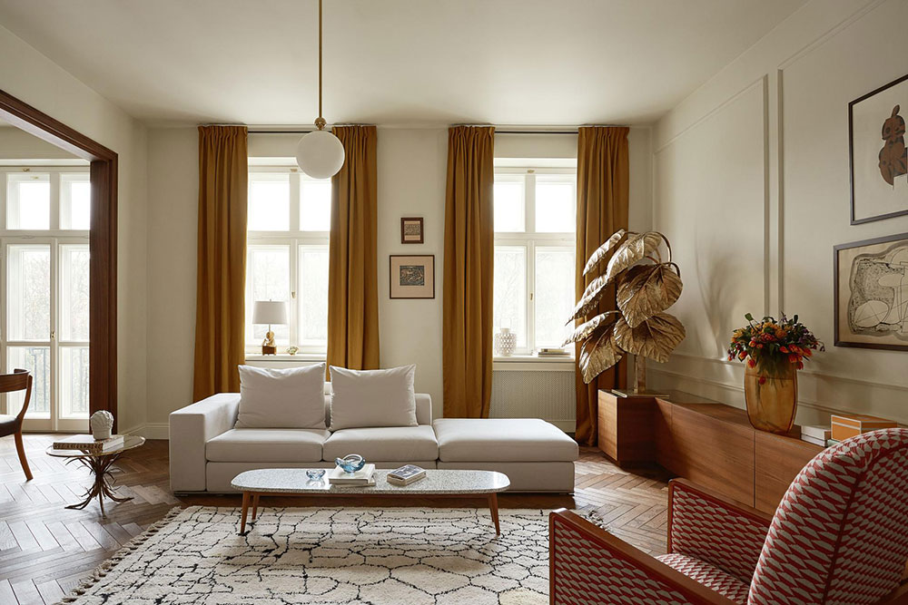 华沙市中心战前公寓的时尚现代设计-1