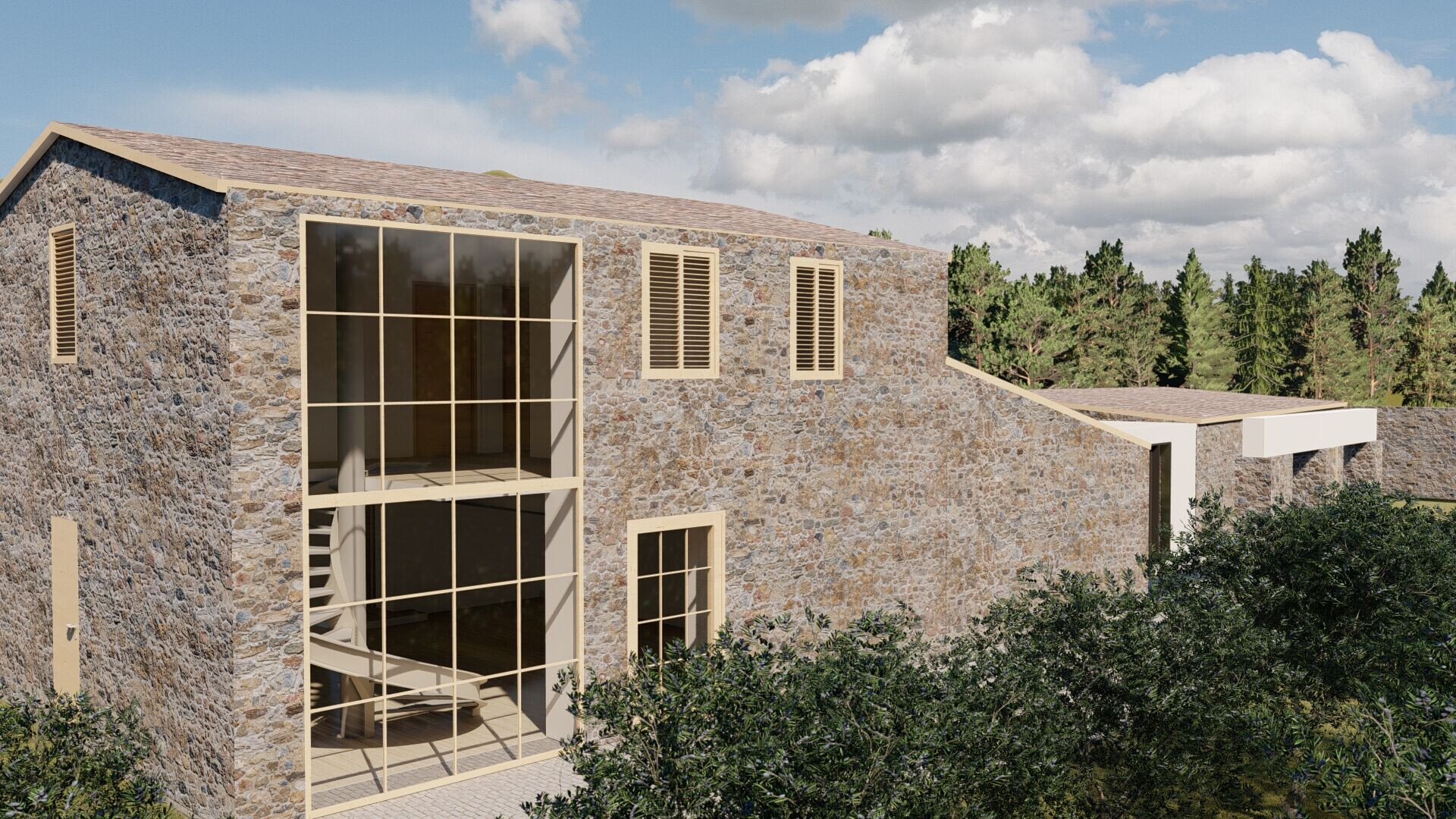 Gli Olivi 现代农场住宅设计丨意大利奥里斯塔诺丨TCNTaller César Núñez-13