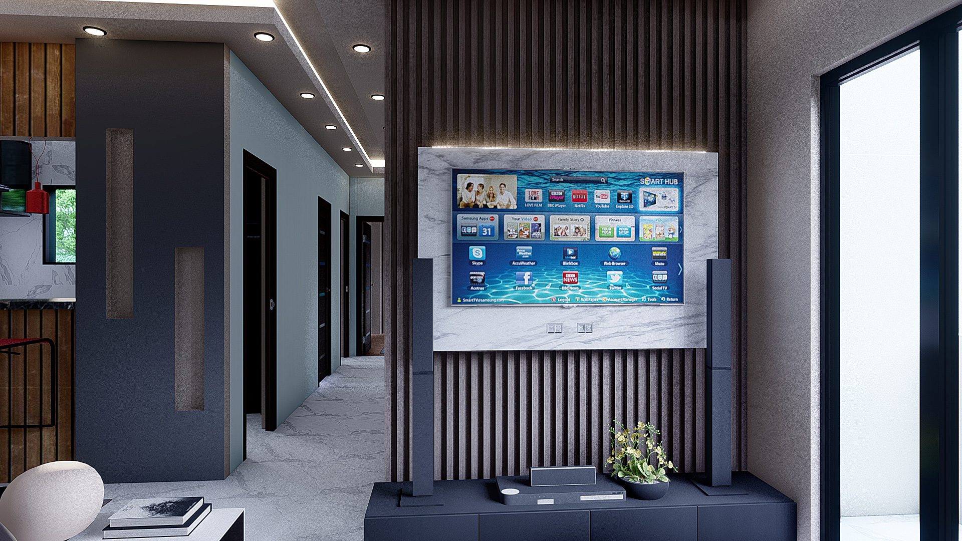 تصميم لوحده 90 متر اسكان اجتماعي بجمهورية مصر العربيه-3