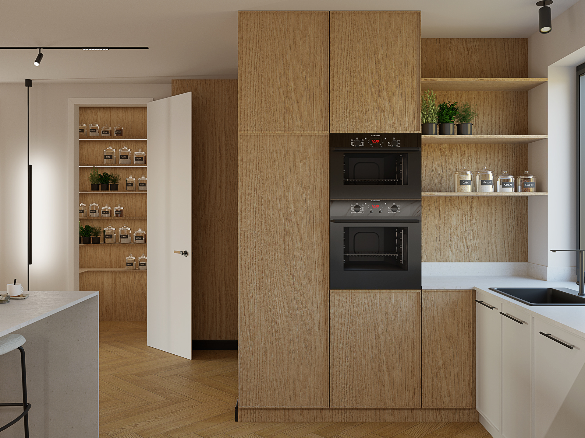 Modern, warm oasis.-6