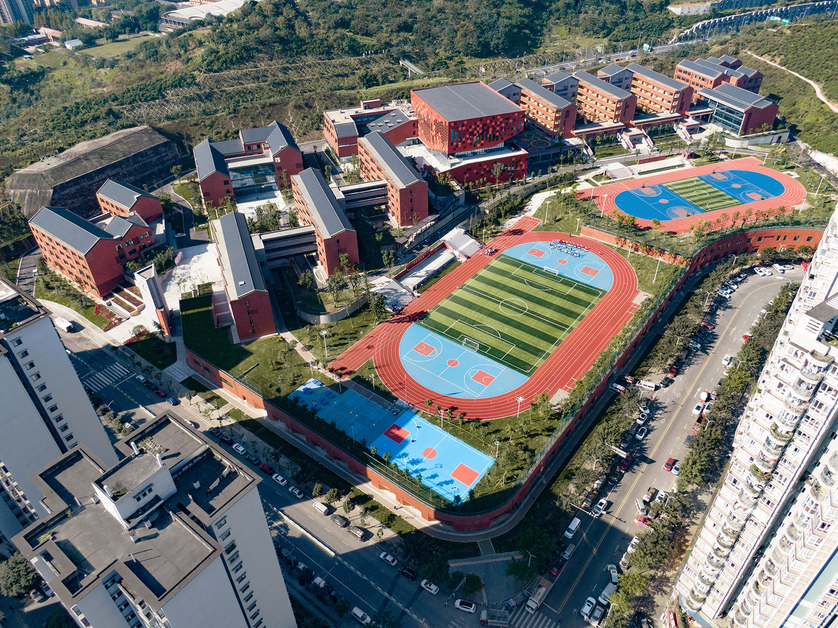 重庆石子山中小学综合体丨中国重庆丨STWD 十拓建筑规划设计事务所-8