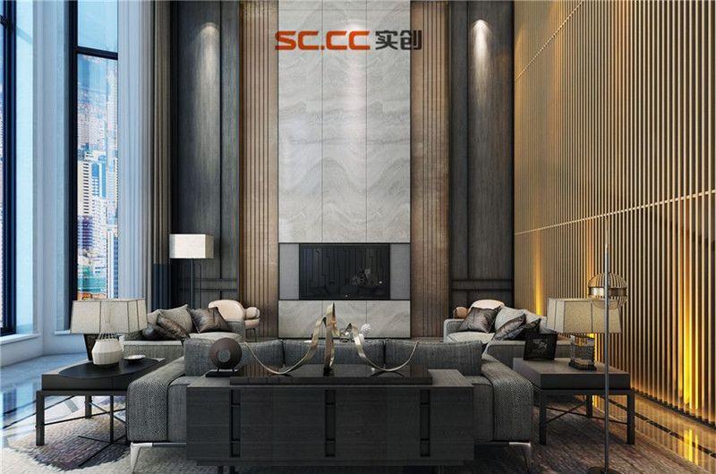 栾城自建别墅轻奢后现代设计·森铸雅质苑-6