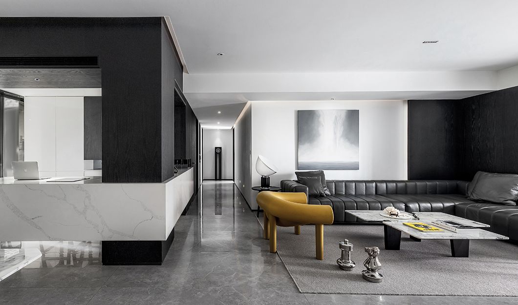 极简黑白灰,构建现代雅奢空间-11