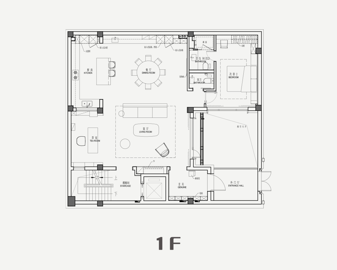 观享际SKH新作｜南京660㎡别墅，自由与爱-144