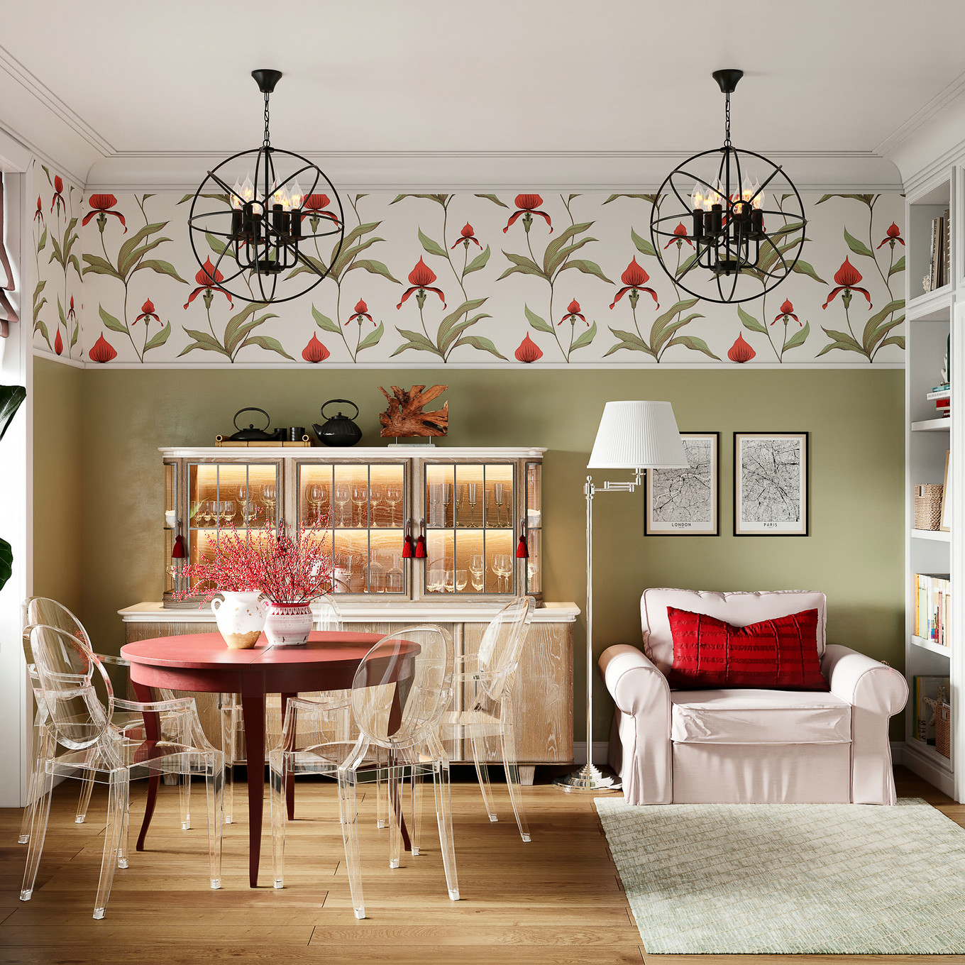 色彩盛宴 | 78 平混搭风格公寓设计-4