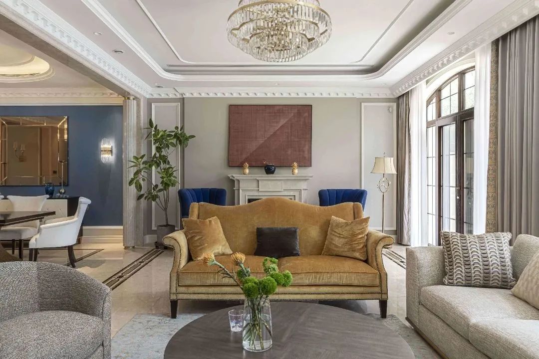 东郊华庭轻奢别墅设计丨中国北京丨尚层别墅装饰-19