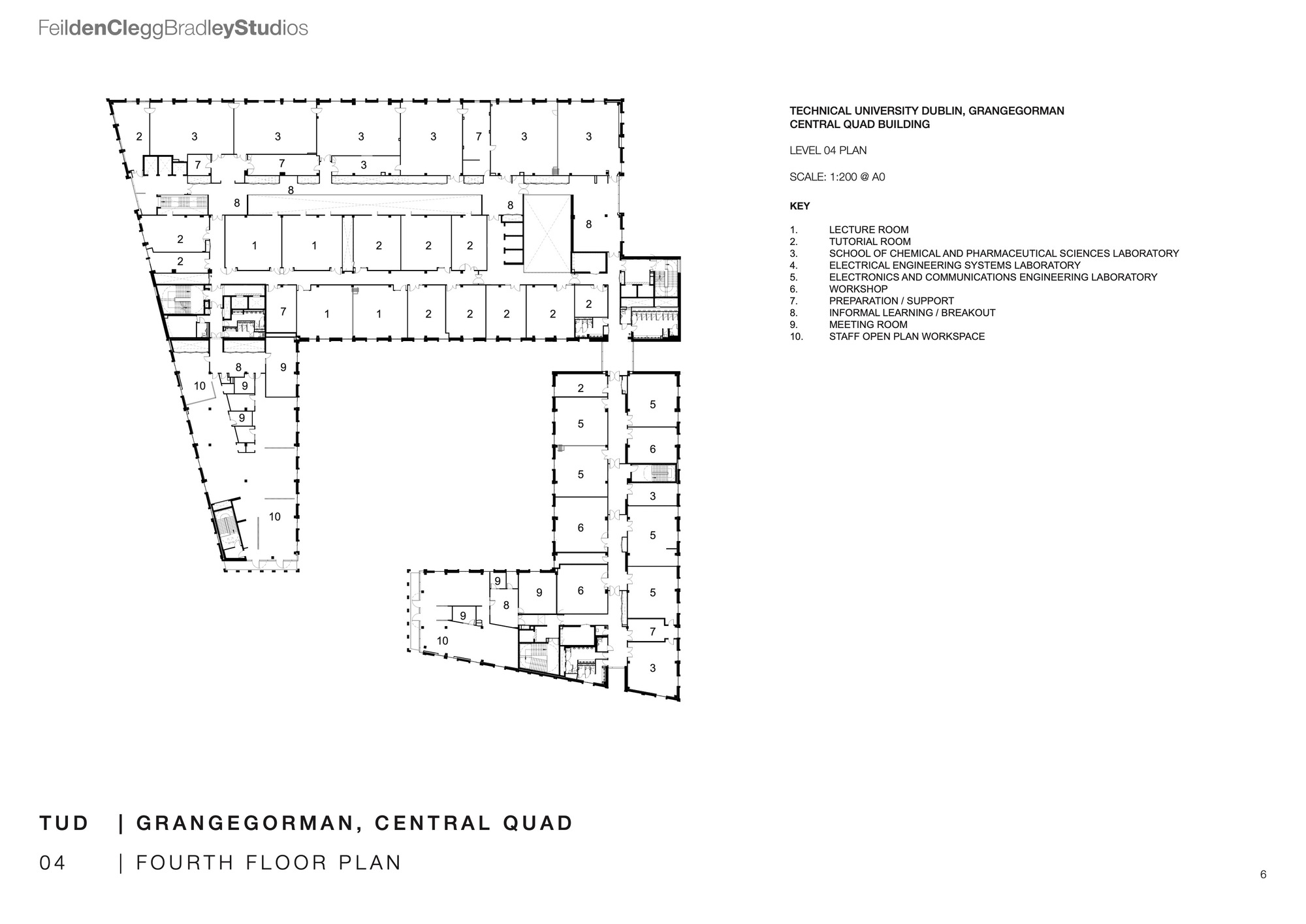 格兰治高曼中央四合院校区丨爱尔兰都柏林丨Feilden Clegg Bradley Studios-54