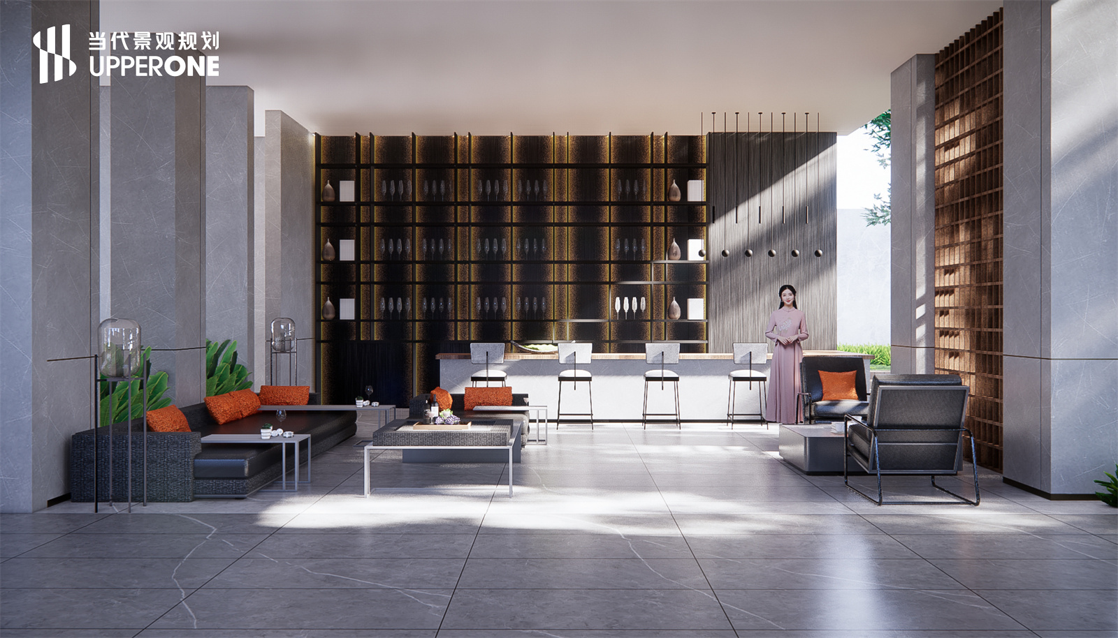 广西北投时代·峯范下沉区及架空层景观设计-11