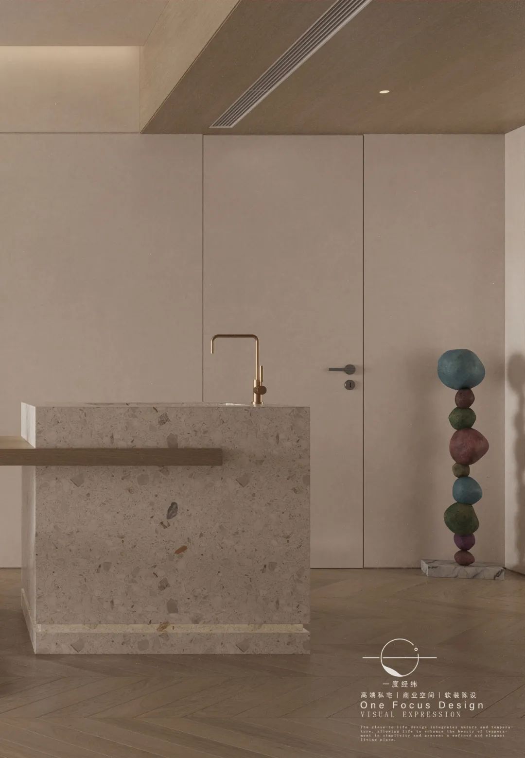 温馨奶油色,独特设计的广州家庭住宅丨中国广州丨一度经纬-17