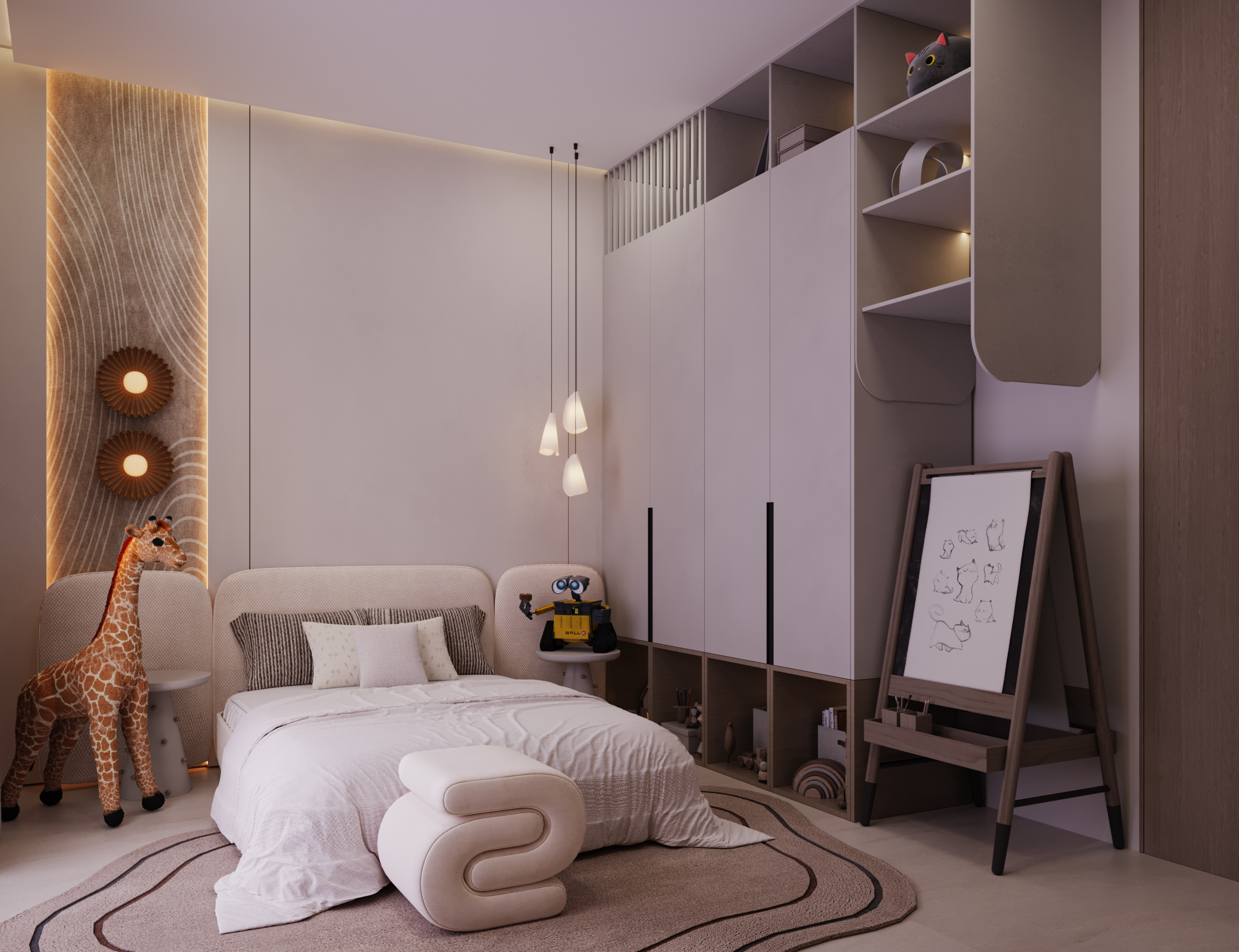 儿童房丨沙特阿拉伯丨Awab Elsaid designs,MARWA ELSAYED-12