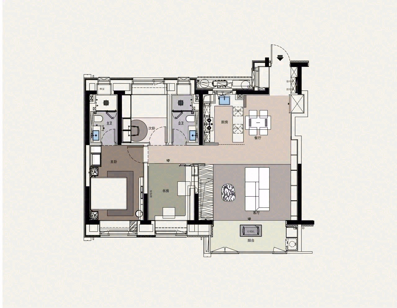 上海理想之地128㎡ 概念样板间丨中国上海丨IF DESIGN 羽果设计-52