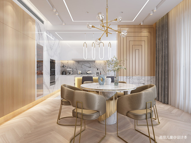 180万元三居188平米装修案例丨中国温州丨知不觉中室研室-18