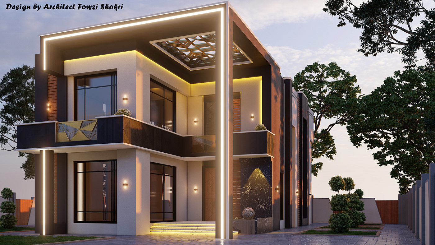 Anastasiya Gushchina丨别墅建筑丨MODERN VILLA IN DUBAI-6