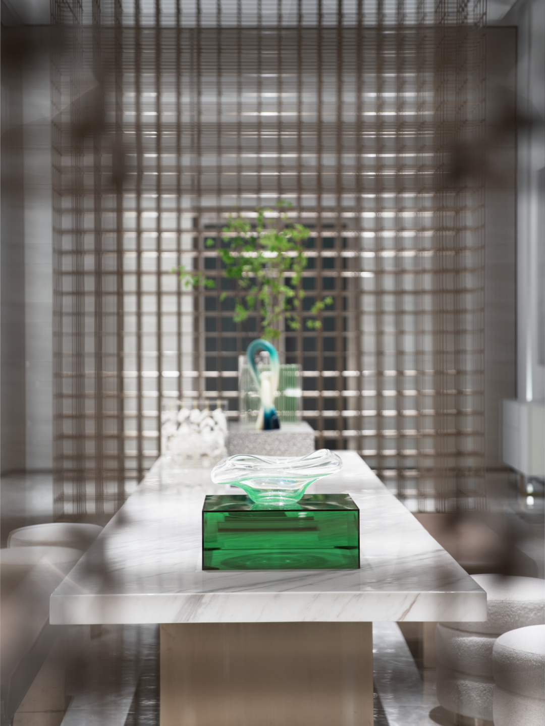 炫彩玻璃+米灰色调，流动的空间灵魂 | 元禾大千-46
