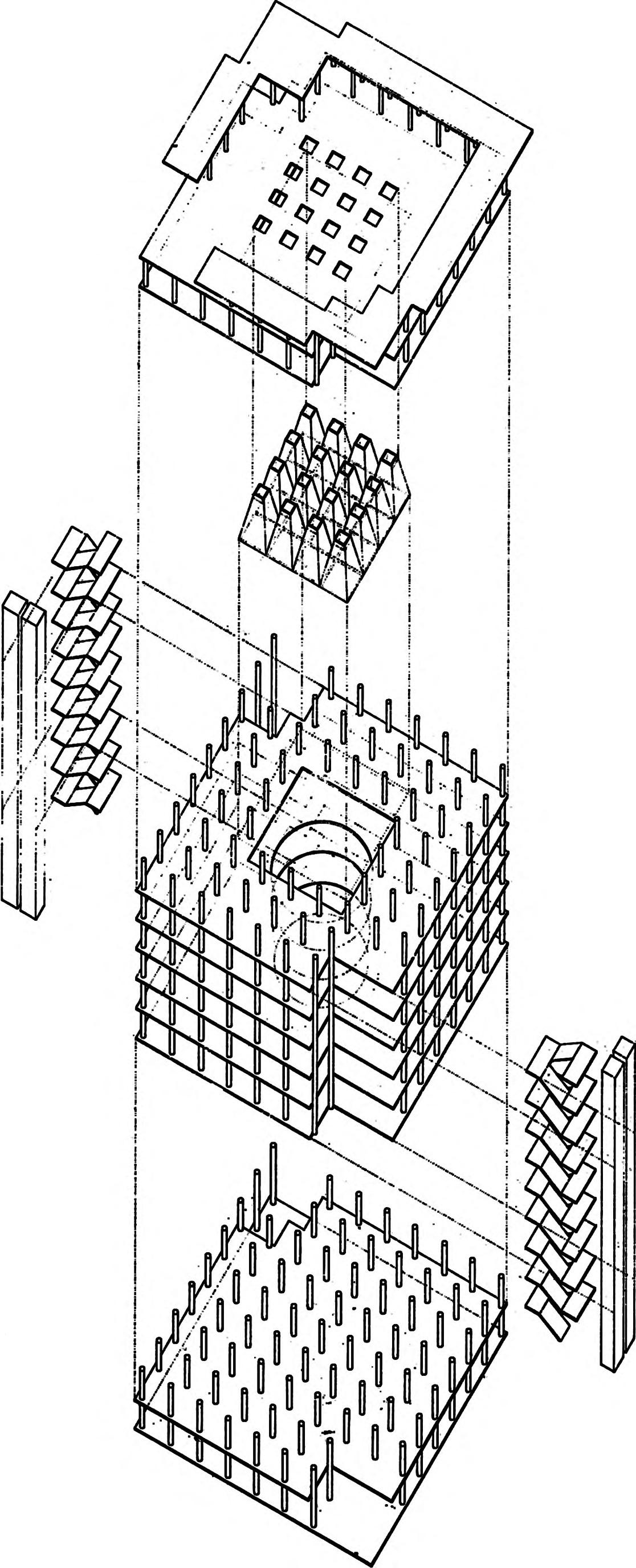 马德里大学图书馆 | 理性主义建筑的室内空间典范-14