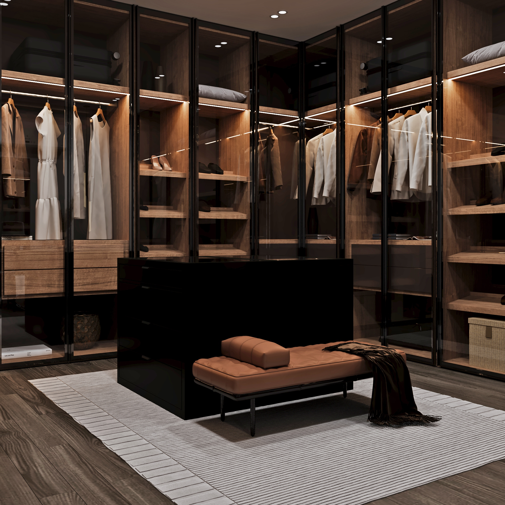 Master Bedroom with Living & Dressing & Bathroom-8