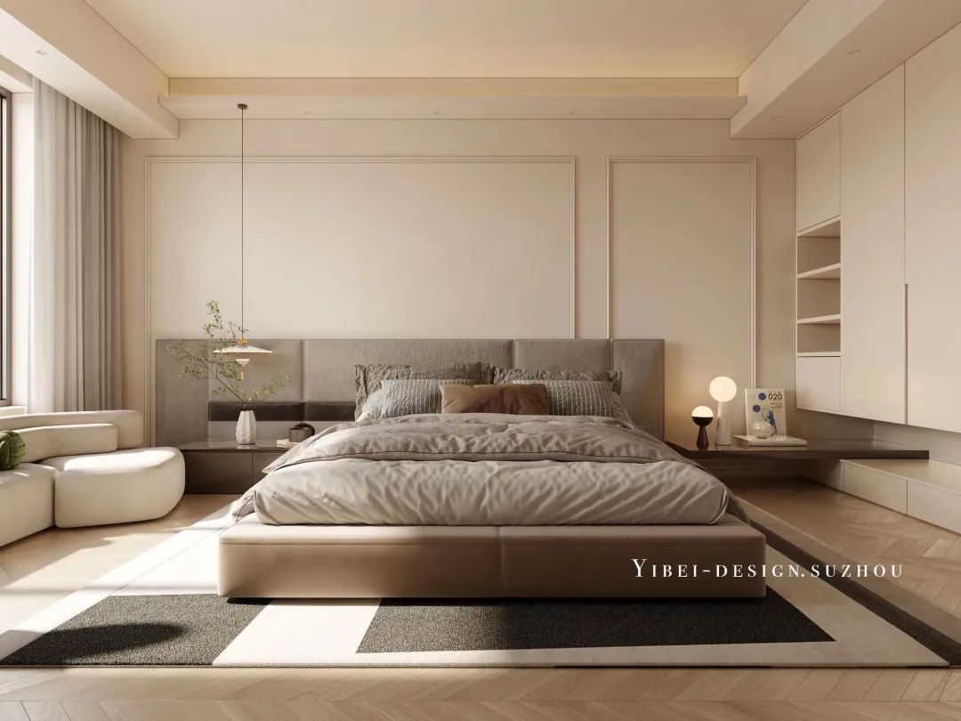 奶油系浪漫家居丨中国苏州丨一贝设计-18