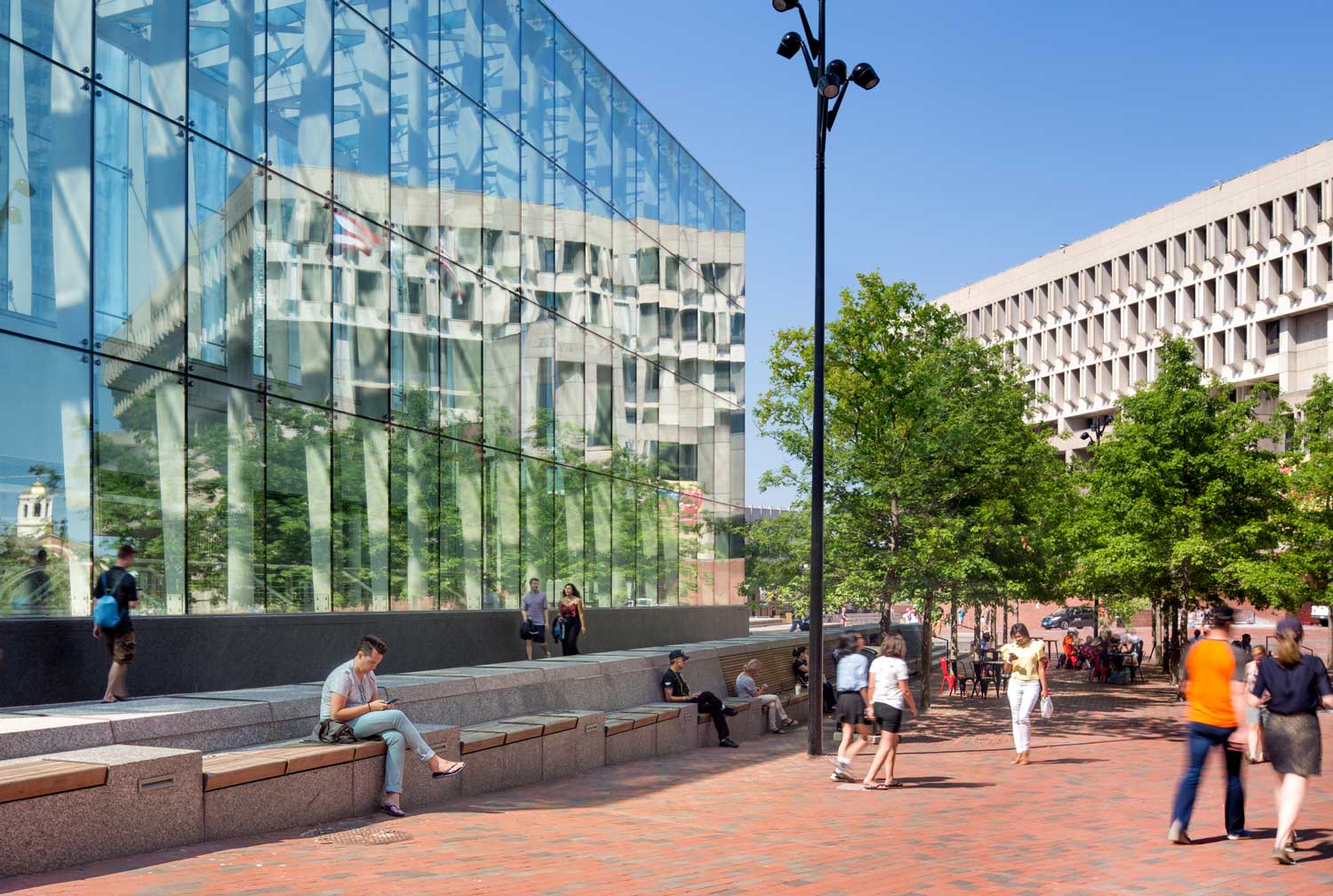 city hall plaza government center transit station-9