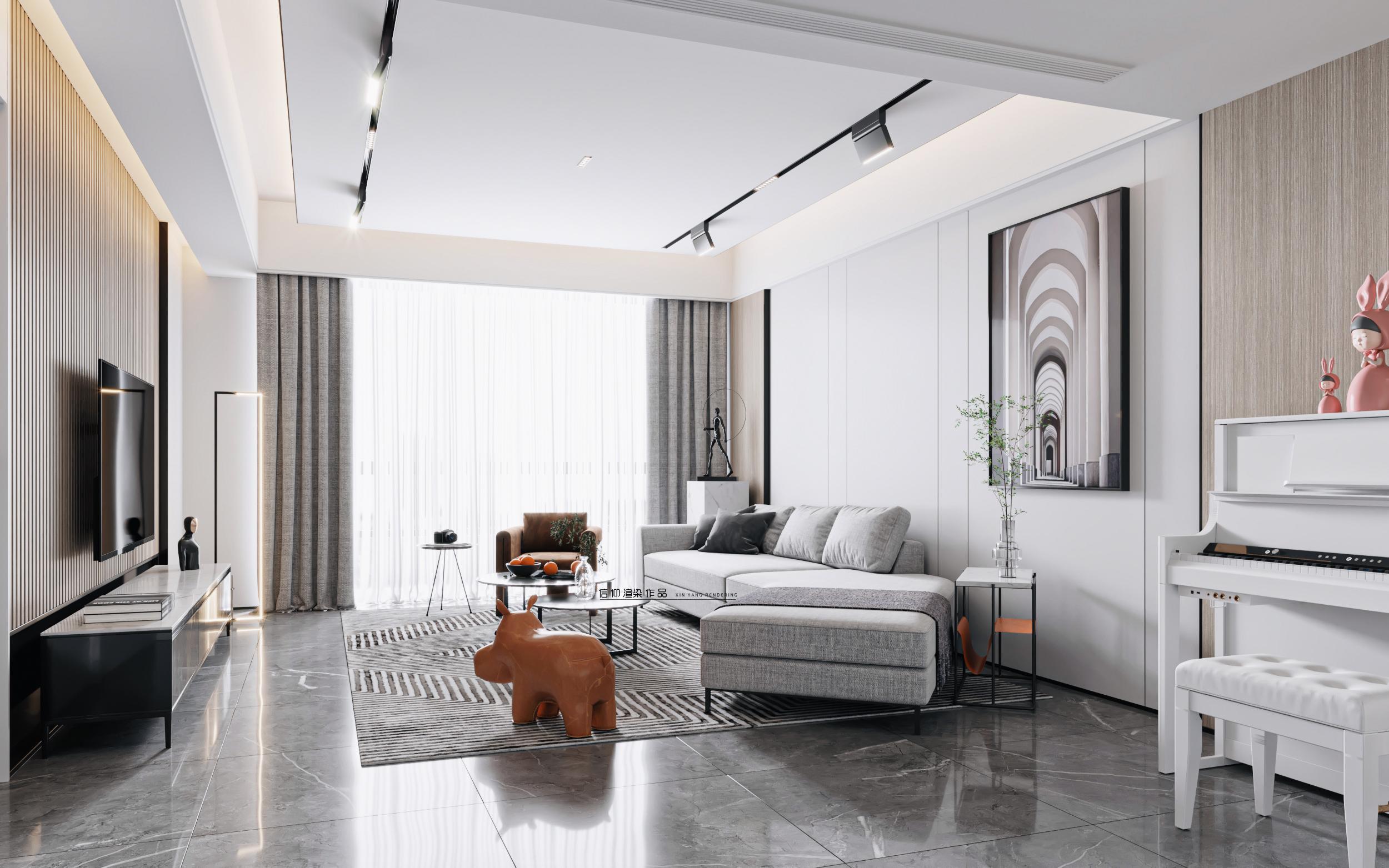 简约现代客厅设计 诠释宜居美学-3